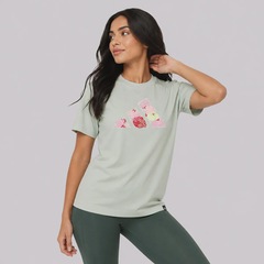 Camiseta adidas Logo Floral Feminina - Foto 3