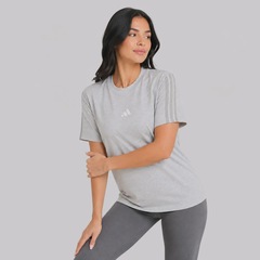 Camiseta adidas Essentials 3 Stripes Feminina - Foto 3