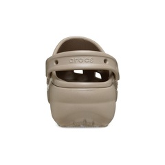 Sandália Feminino Crocs Classic Platform Clog TAUPE - Foto 7