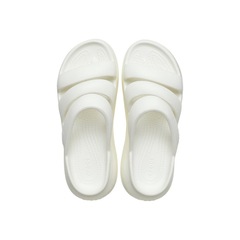 Sandália Feminino Crocs Classic Mega Crush Triple Strap Chalk - Foto 5