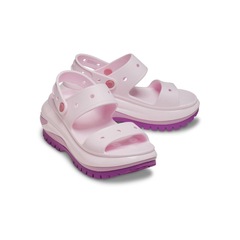 Sandália Feminino Crocs Classic Mega Crush Plataform Sandal HYDRANGEA - Foto 4