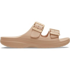 Sandália Crocs Saturday Metallic Buckle Sandal W Blush - Unissex - Foto 1
