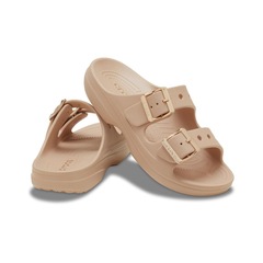 Sandália Crocs Saturday Metallic Buckle Sandal W Blush - Unissex - Foto 3