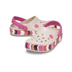 Sandália Crocs Crocband Chevron Band Clog T - Foto 3