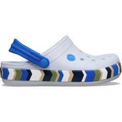 Sandália Unissex Crocs Crocband Chevron Band Clog K - Foto 1