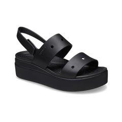 Sandália Feminino Crocs Brooklyn  4U Sandal Black - Foto 6