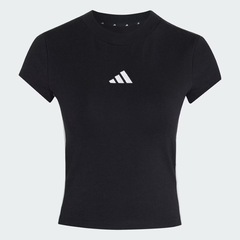 Camiseta Baby Look adidas Acolchoada Essentials Três Listras Slim Feminina - Foto 6