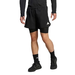 Short 2 em 1 adidas Adi365 Running Iconic Formotion 5 Bolsos Masculino - Foto 1