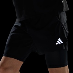 Short 2 em 1 adidas Adi365 Running Iconic Formotion 5 Bolsos Masculino - Foto 5