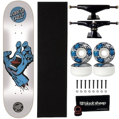 Skate Santa Cruz Profissional Powerlyte Fiberglass Next 53mm - Foto 1