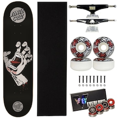 Skate Santa Cruz Montado 8.0 Profissional Next 53mm Everlong - Foto 1