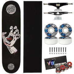 Skate Santa Cruz Montado 8.0 Profissional Next 53mm Everlong - Foto 1
