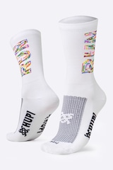 Kit 2 Pares de Meia Hupi Run Semi Compressiva - Unissex - Foto 3