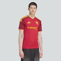 Camisa Roma I 26/27 adidas Masculina - Foto 1