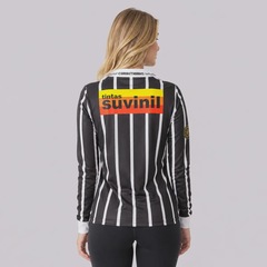 Camisa do Corinthians Retrô Suvinil Manga Longa Feminina - Foto 4