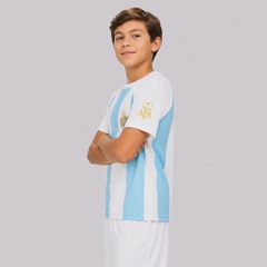 Camisa Argentina Selección 10 Messi Infantil - Foto 4