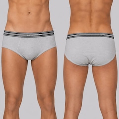 Kit Cueca Lupo Slip Algodão Com Elastano - Masculino - 6 Unidades - Foto 4