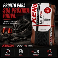 Par Pneu 29 x 2.20 Bike MTB Kenda Saber Pro Tubeless 120 TPI - Foto 5