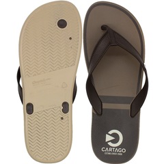 Chinelo de Dedo Cartago Lugano Tiras Texturizadas Masculino - Foto 3