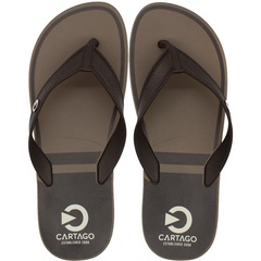 Chinelo de Dedo Cartago Lugano Tiras Texturizadas Masculino - Foto 1