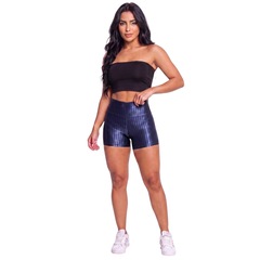 Conjunto Esportivo Fitness Top Tube Faixa e Short New Zig Vekyo Feminino - Foto 1