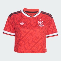 Blusa Cropped do Flamengo III 2026/27 adidas Feminina - Foto 2