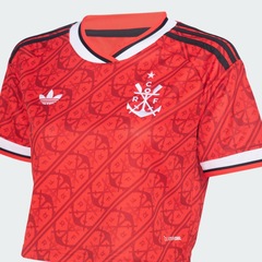 Blusa Cropped do Flamengo III 2026/27 adidas Feminina - Foto 5