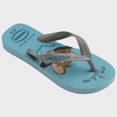 Chinelo Infantil Havaianas Menino Top Warner Tom e Jerry Azul - Foto 4