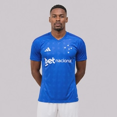 Camisa do Cruzeiro I 26/27 com Patrocínio Adidas Masculina - Foto 1