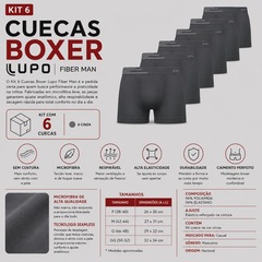 Kit Cueca Boxer Lupo Fiber Man 20 - 6 Unidades - Foto 2