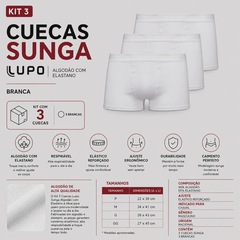 Kit Cueca Lupo Sunga Algodão com Elastano - 3 Unidades - Foto 2