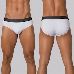 Kit Cueca Lupo Slip Algodão com Elastano - 3 Unidades - Foto 3