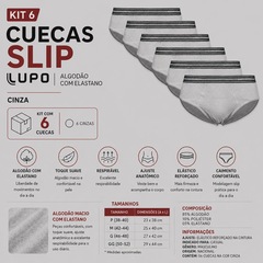Kit Cueca Lupo Slip - 6 Unidades - Foto 2