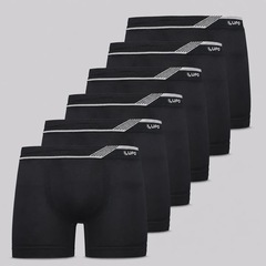 Kit Cueca Lupo Boxer Microfibra Sem Costura - 6 Unidades - Foto 1
