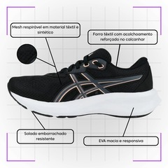Kit Tênis Asics  Raiden 5 e Meia - Feminino - Foto 5