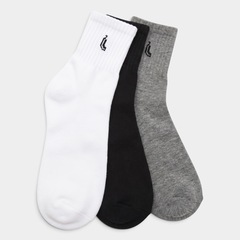Kit 3 Pares Meias Lupo Sport Cano Médio - Masculina - Foto 2