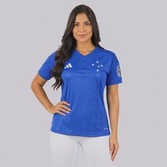Camisa do Cruzeiro I 26/27 Patch Libertadores adidas Feminina - Foto 1