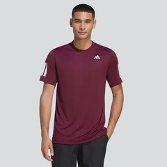 Camiseta adidas Club 3 Listras Masculina - Foto 1
