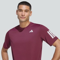 Camiseta adidas Club 3 Listras Masculina - Foto 3