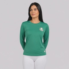 Camisa do Palmeiras 1914 Manga Longa UV50 Feminina - Foto 1
