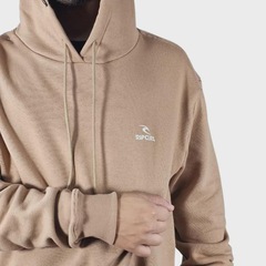 Blusão de Moletom Rip Curl Corporate Hood Walnut - Masculino - Foto 2