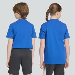 Camiseta adidas Essentials Logo Linear Infantil - Foto 6