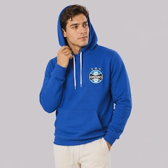 Blusão de Moletom do Grêmio Logo Escudo Canguru Masculino - Foto 2