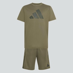 Conjunto adidas Train Camo Infantil - Foto 8