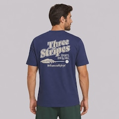 Camiseta adidas Standalone Three Stripes Masculina - Foto 4