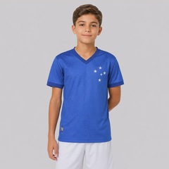 Camisa do Cruzeiro Retrô 1976 Jacquard Infantil - Foto 1