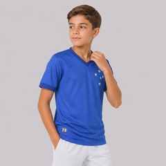 Camisa do Cruzeiro Retrô 1976 Jacquard Infantil - Foto 2