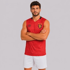 Camiseta Regata Umbro Sport Recife 2026 Aquecimento Masculina - Foto 3