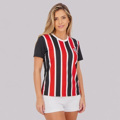 Kit Camisa do São Paulo Change e Stencil Feminina - 2 Unidades - Foto 3
