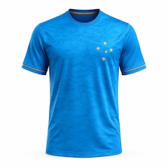 Camisa do Cruzeiro Raglan Momento Ocean Braziline - Masculina - Foto 1